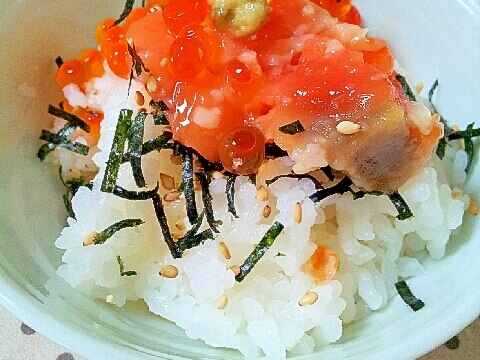 ✿サーモンいくら丼❤